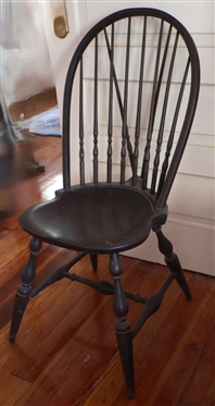 Bow Back Windsor Side Chair - Sturdy with Plank Bottom 