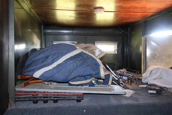 1979 Gore 4 Horse Head to Head Horse Trailer - Gooseneck with Tack and Changing Area, Custom Drop Down Back Tailgate Table - Ramps on Each Side - One Walk Through Door - ONE OWNER - Kept Under...