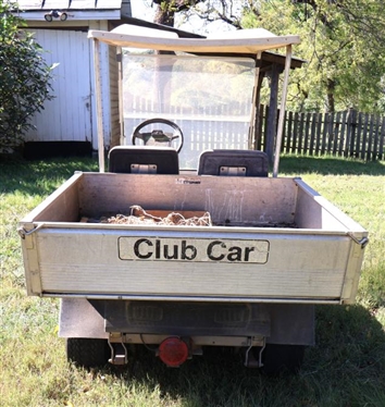 Club Car Carry All II Gas Powered Golf Cart with Aluminum Dump Bed - Runs Well 